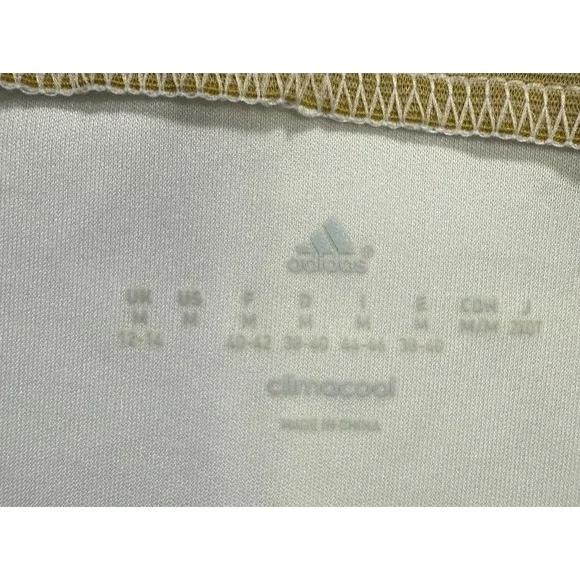 Adidas Shirt Deutscher Fussball-Bund Soccer Climacool Women Medium White V Neck - Picture 16 of 16